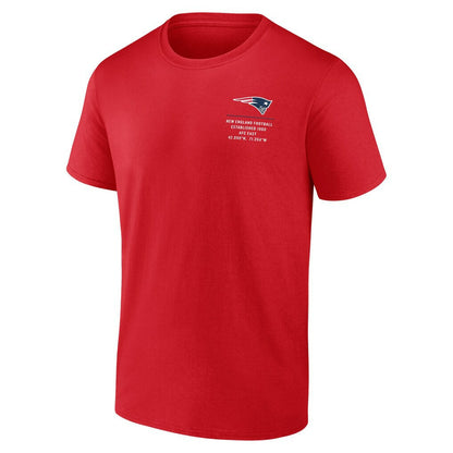 New England Patriots Repeat Stats T-Shirt - Red discount