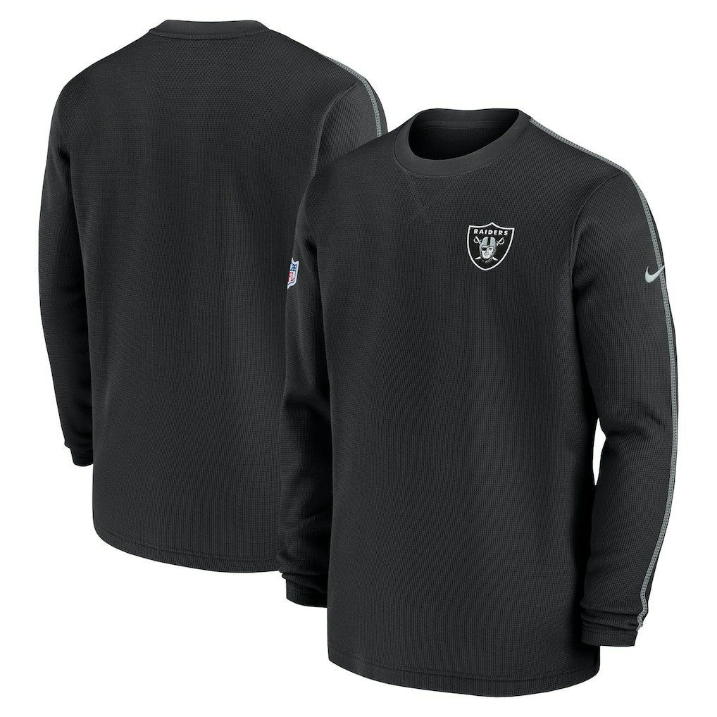 Las Vegas Raiders 2024 Sideline Coaches Long Sleeve Top - Black | Nike for sale