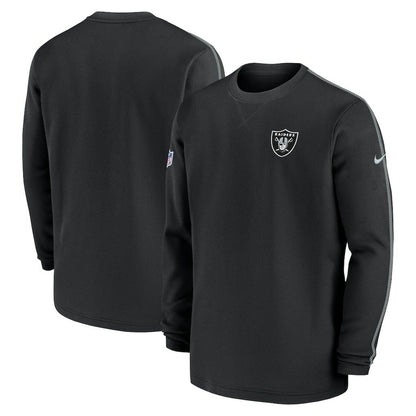 Las Vegas Raiders 2024 Sideline Coaches Long Sleeve Top - Black | Nike for sale