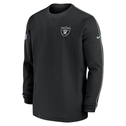 Las Vegas Raiders 2024 Sideline Coaches Long Sleeve Top - Black | Nike for sale