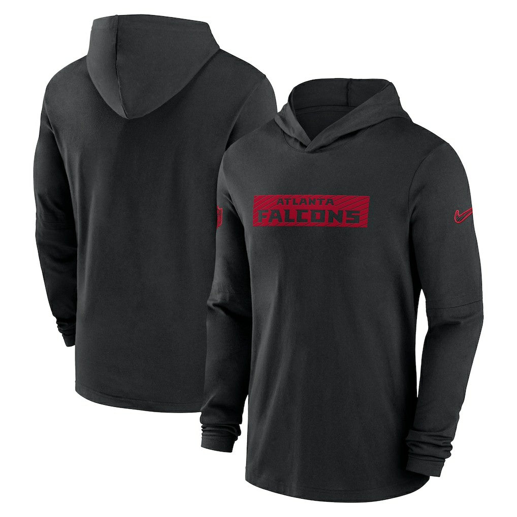 Atlanta Falcons 2024/25 Sideline Performance Long Sleeve Hoodie T-Shirt - Black | Nike discount