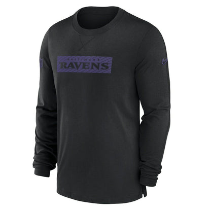 Baltimore Ravens Sideline Player Performance Long Sleeve T-Shirt - Black | Nike online