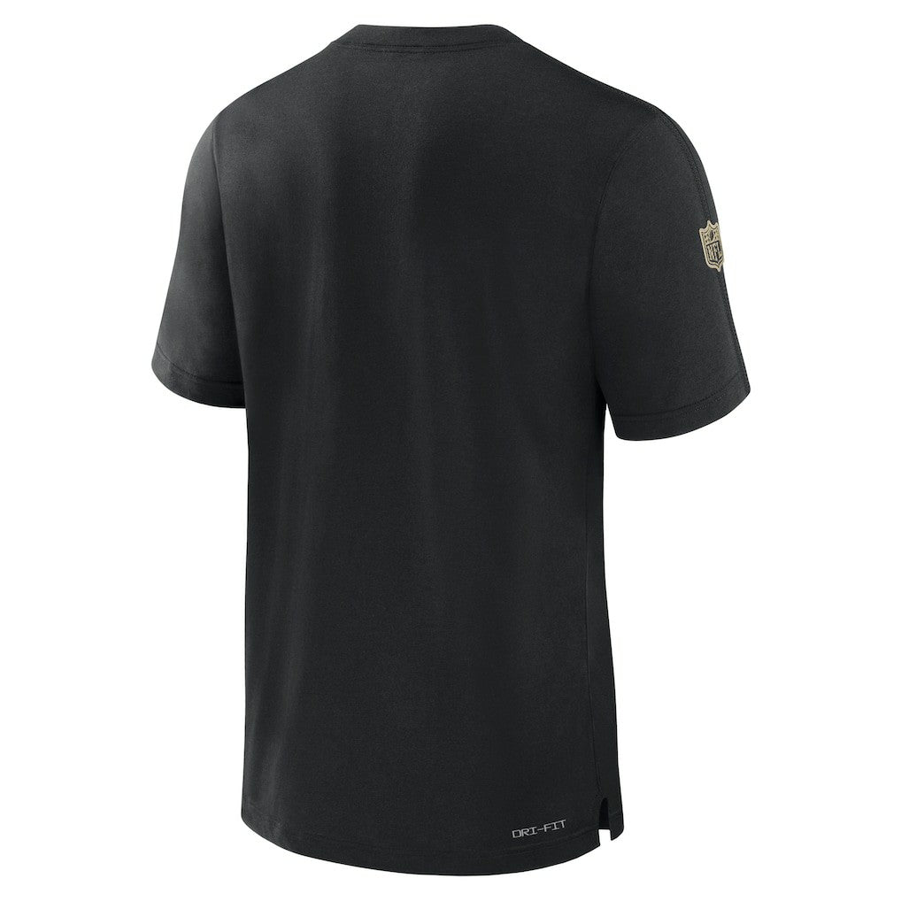 New Orleans Saints Sideline Player Performance T-Shirt - Black | Nike sale