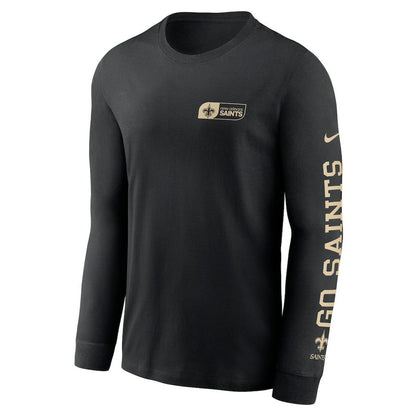 New Orleans Saints All Out Long Sleeve T-Shirt - Black | Nike online