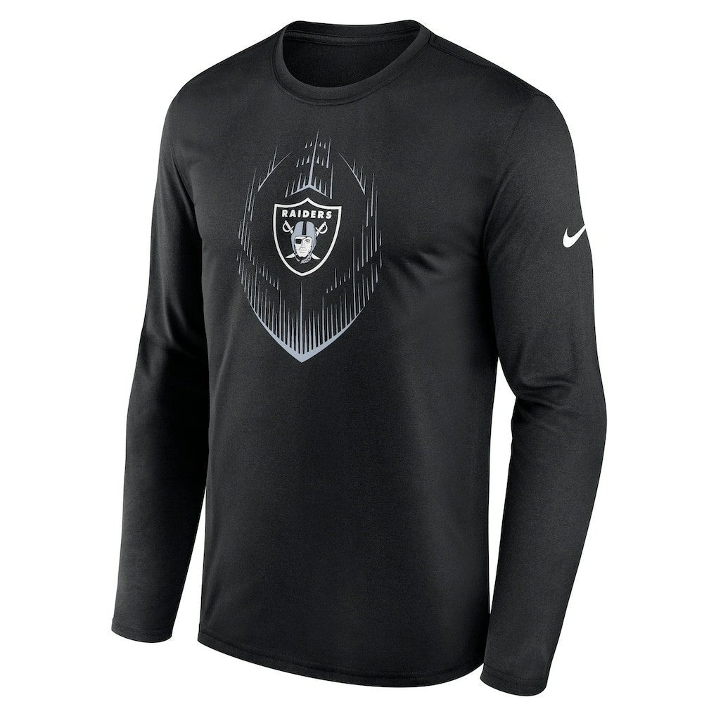 Las Vegas Raiders Icon Legend Performance Long Sleeve T-Shirt - Black | Nike outlet