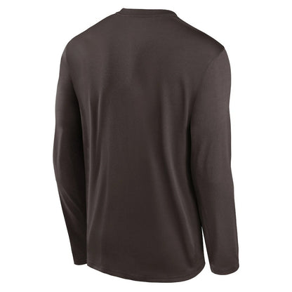 Cleveland Browns Icon Legend Performance Long Sleeve T-Shirt - Brown | Nike on sale