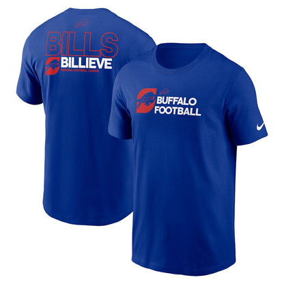 Buffalo Bills Outline T-Shirt - Royal | Nike for sale