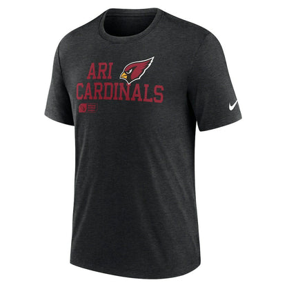 Arizona Cardinals Overlap Lockup Tri-Blend T-Shirt - Black | Nike on sale