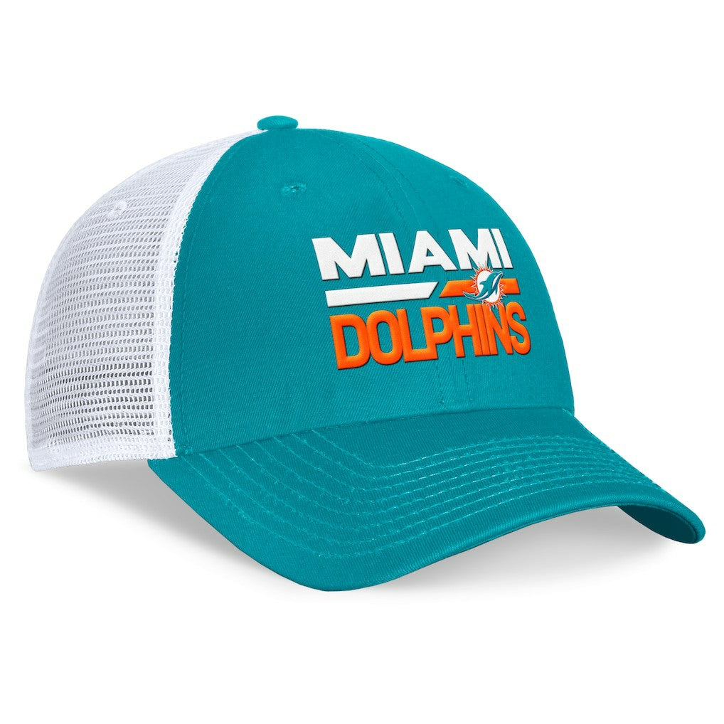 Miami Dolphins Upper Trucker Adjustable Hat - Aqua/White outlet