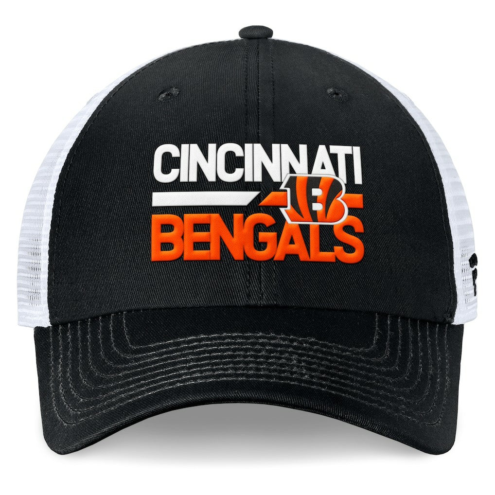 Cincinnati Bengals Upper Trucker Adjustable Hat - Black/White on sale