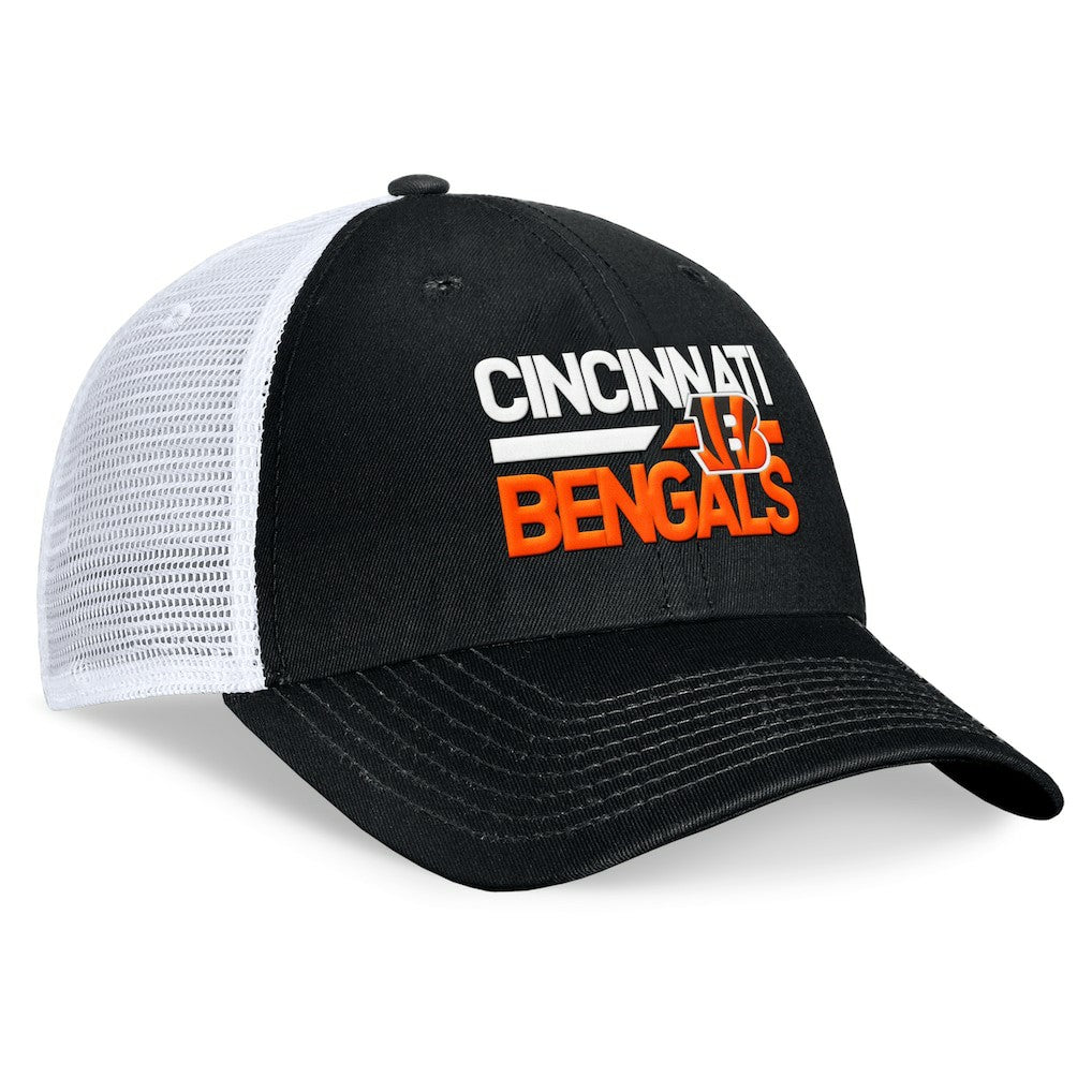 Cincinnati Bengals Upper Trucker Adjustable Hat - Black/White on sale