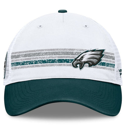 Philadelphia Eagles Flawless Stripe Adjustable Hat - White/Midnight Green outlet