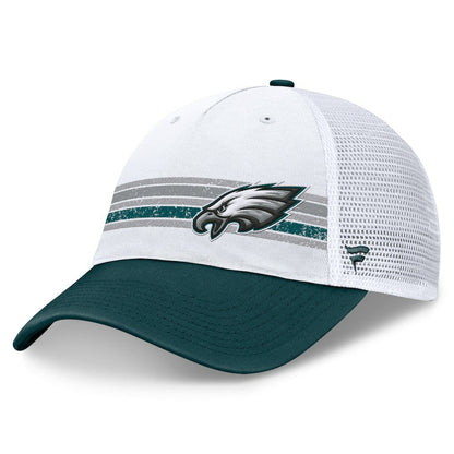 Philadelphia Eagles Flawless Stripe Adjustable Hat - White/Midnight Green outlet