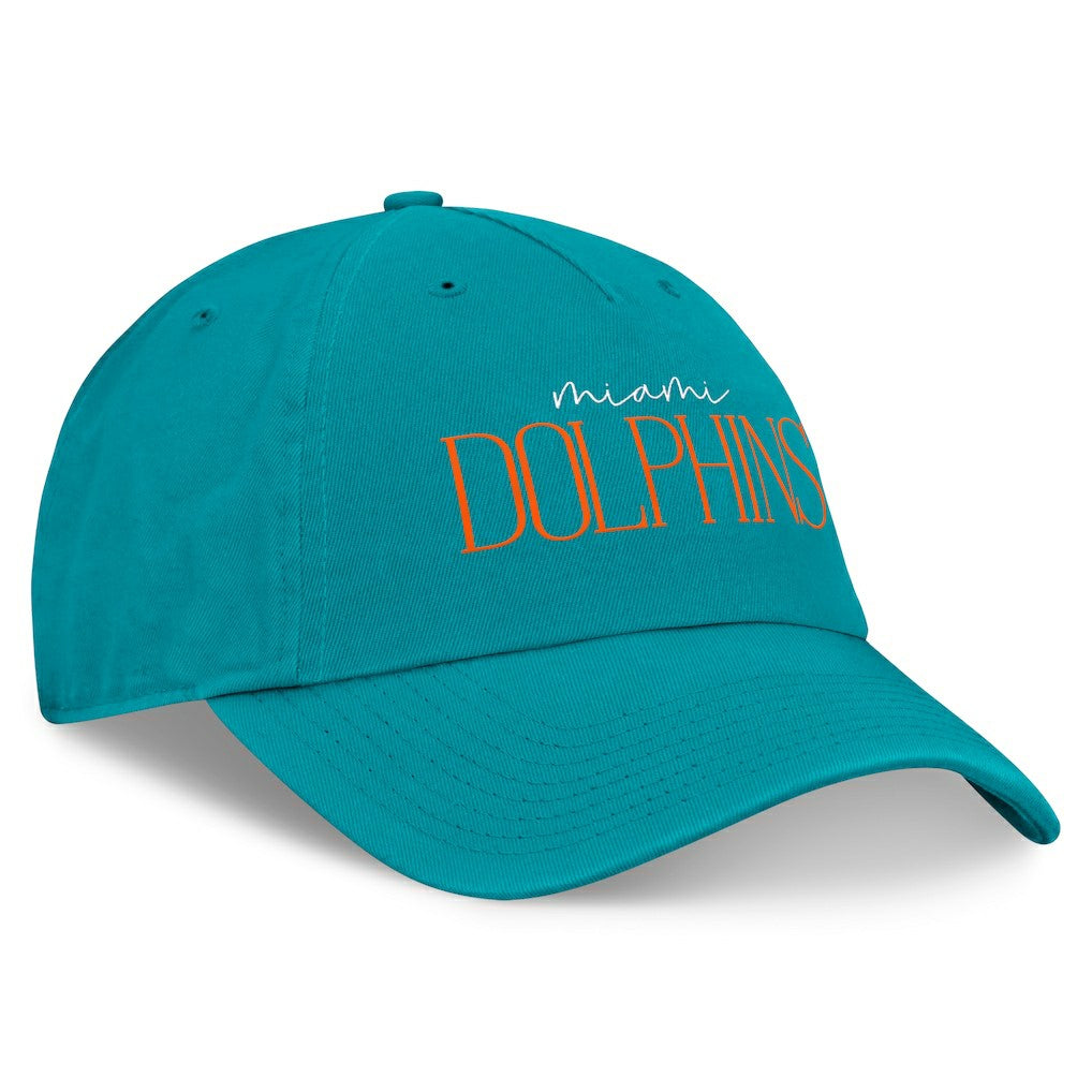 Miami Dolphins Women's Review Unstructured Adjustable Hat - Aqua on sale