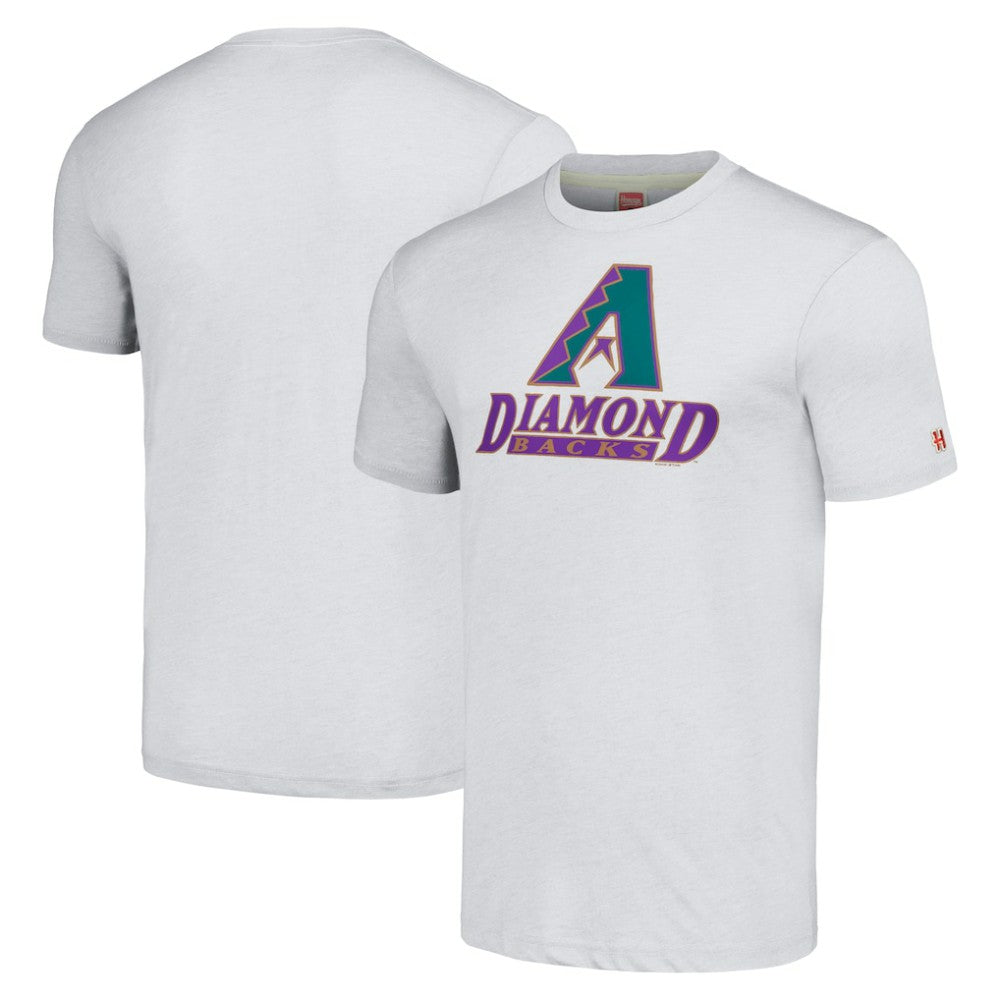 Arizona Diamondbacks Homage Hand-Drawn Logo Tri-Blend T-Shirt - Gray