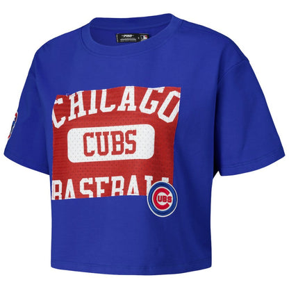 Chicago Cubs Pro Standard Women's Made To Play Boxy Cropped T-Shirt - Royal