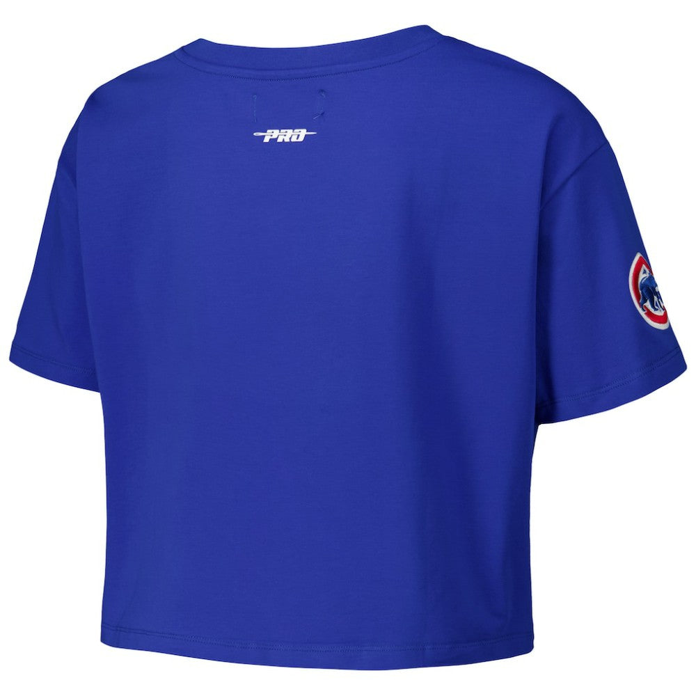 Chicago Cubs Pro Standard Women's Made To Play Boxy Cropped T-Shirt - Royal