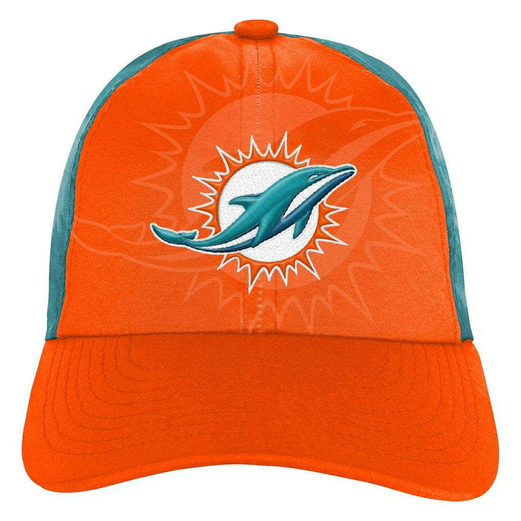 Miami Dolphins Youth Combine Two-Tone Adjustable Hat - Orange/Aqua discount