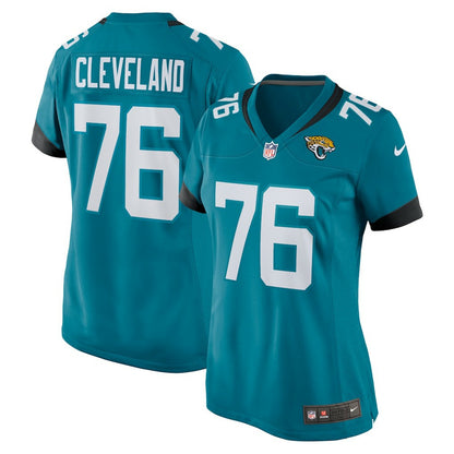 Ezra Cleveland Jacksonville Jaguars Women's Game Jersey - Teal | Nike for sale