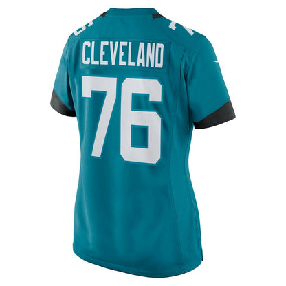 Ezra Cleveland Jacksonville Jaguars Women's Game Jersey - Teal | Nike for sale
