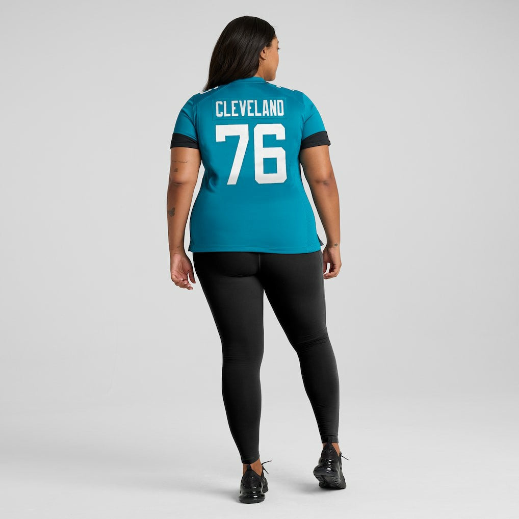 Ezra Cleveland Jacksonville Jaguars Women's Game Jersey - Teal | Nike for sale