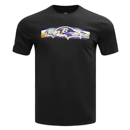 Baltimore Ravens Pro Standard Retro Striper T-Shirt - Black discount