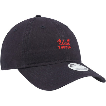 USWNT New Era Women's Throwback 9TWENTY Adjustable Hat - Navy | New Era on sale