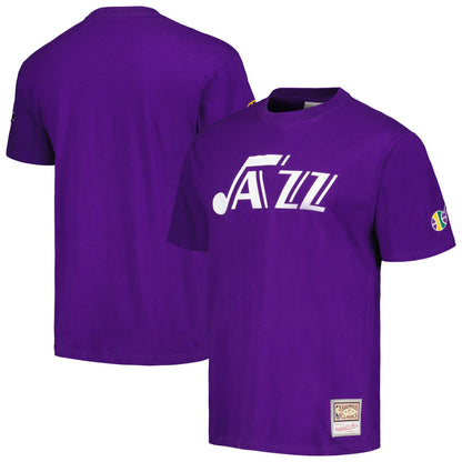 Utah Jazz Hardwood Classics Nights Premium T-Shirt - Purple | Mitchell & Ness discount