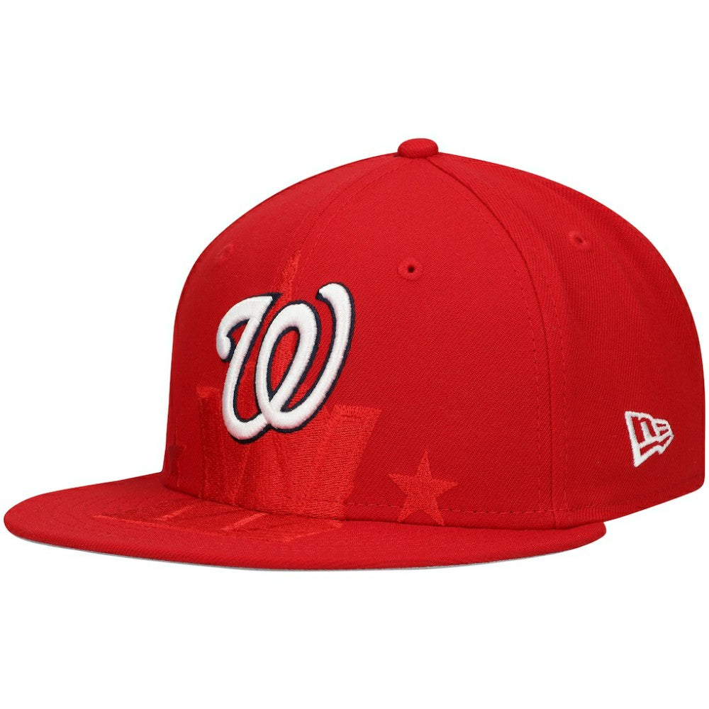 Washington Nationals Shadow Logo 59FIFTY Fitted Hat - Red | New Era