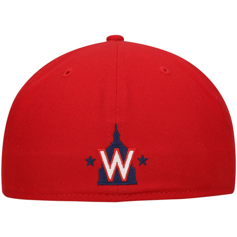 Washington Nationals Shadow Logo 59FIFTY Fitted Hat - Red | New Era