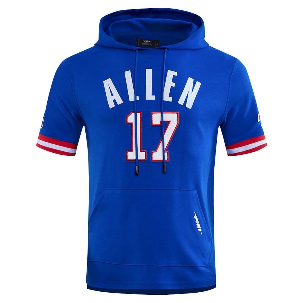 Josh Allen Buffalo Bills Pro Standard Player Name & Number Hoodie T-Shirt - Royal on sale