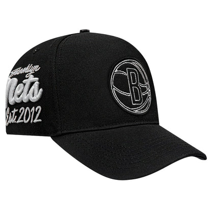 Brooklyn Nets Pro Standard Paint the City Pinch Front Snapback Hat - Black outlet