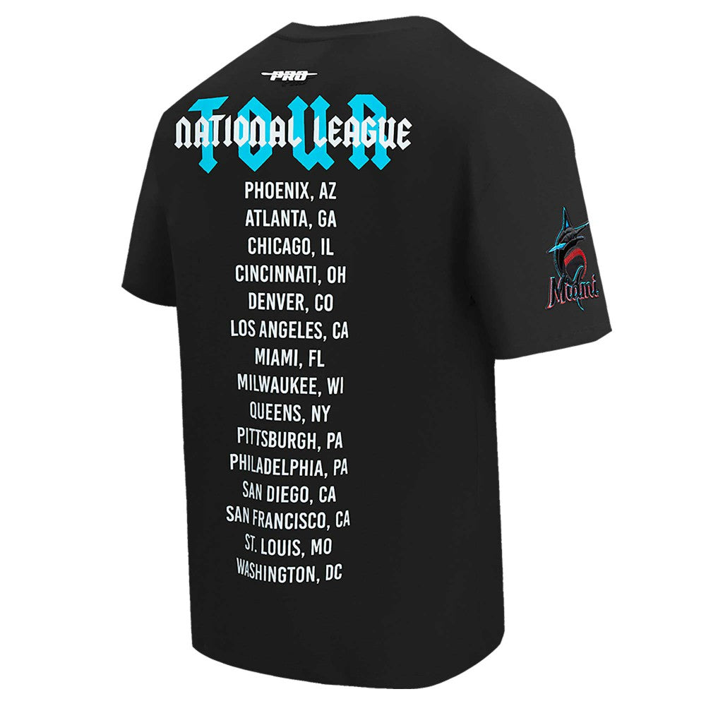 Miami Marlins Pro Standard Oversized City Tour T-Shirt - Black