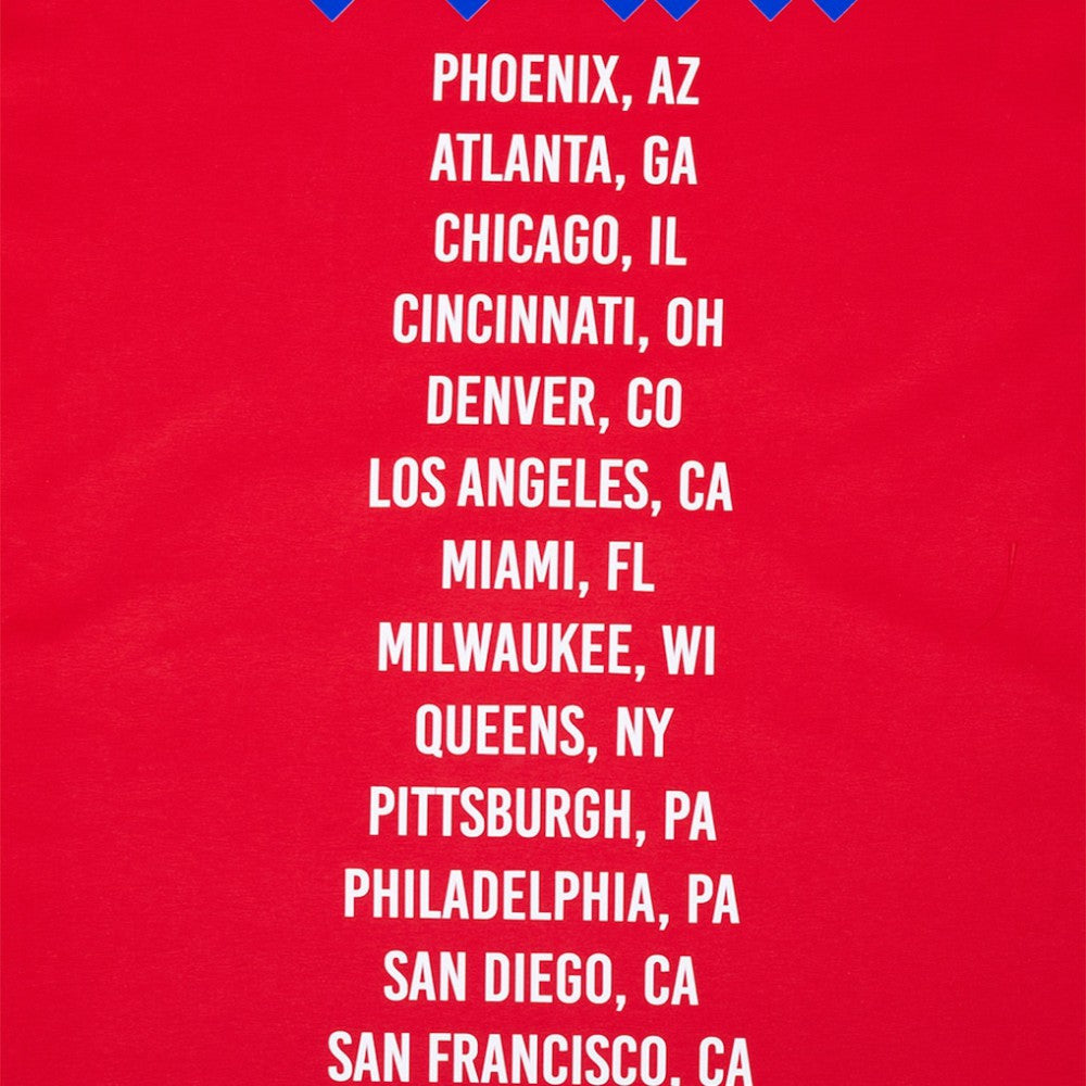 Philadelphia Phillies Pro Standard Oversized City Tour T-Shirt - Red