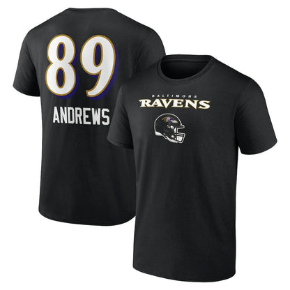 Mark Andrews Baltimore Ravens Team Wordmark Player Name & Number T-Shirt - Black cheap