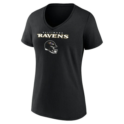 Kyle Hamilton Baltimore Ravens Women's Team Wordmark Player Name & Number V-Neck T-Shirt - Black cheap