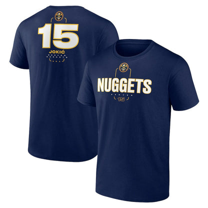 Nikola Jokic Denver Nuggets Behind The Back Name & Number T-Shirt sale - Navy for sale