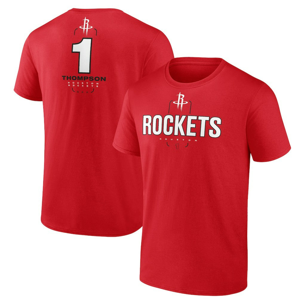 Amen Thompson Houston Rockets Behind The Back Name & Number T-Shirt - Red for sale