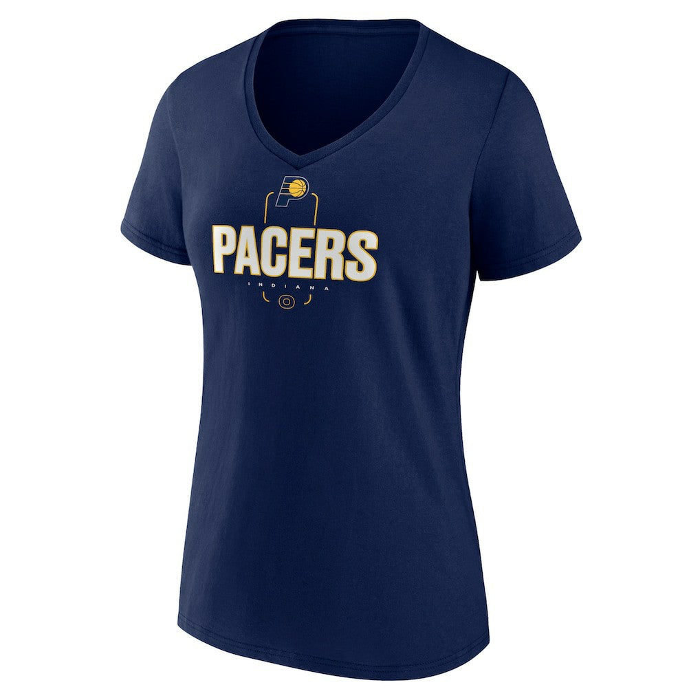 Tyrese Haliburton Indiana Pacers Women's Behind The Back Name & Number V-Neck T-Shirt - Navy cheap