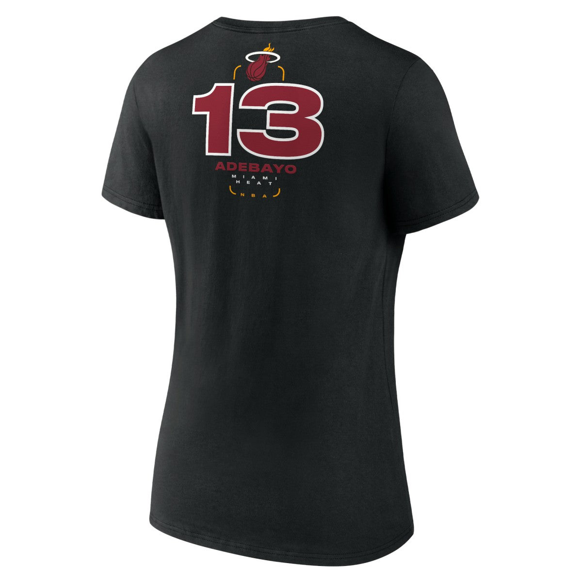 Bam Adebayo Miami Heat Women's Behind The Back Name & Number V-Neck T-Shirt - Black cheap