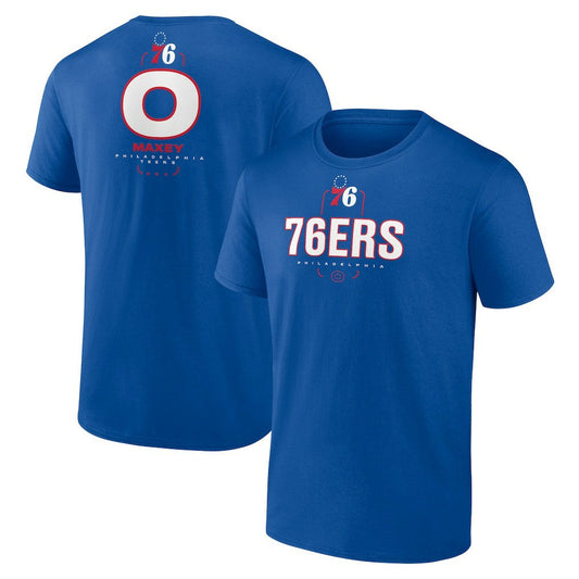 Tyrese Maxey Philadelphia 76ers Behind The Back Name & Number T-Shirt - Royal on sale