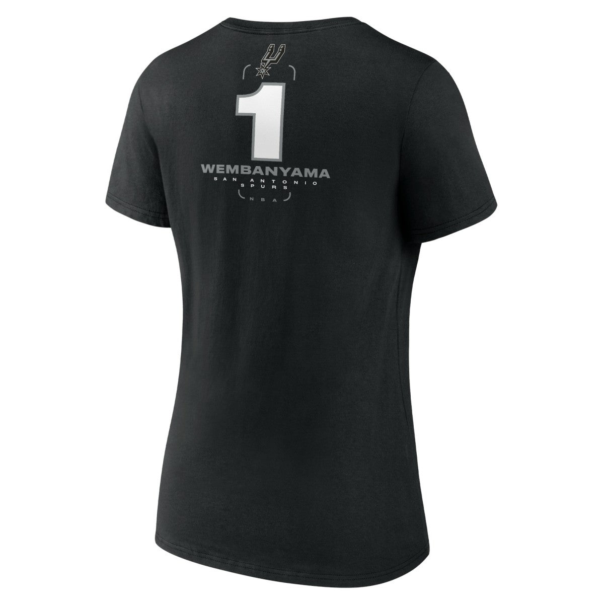 Victor Wembanyama San Antonio Spurs Women's Behind The Back Name & Number V-Neck T-Shirt - Black for sale