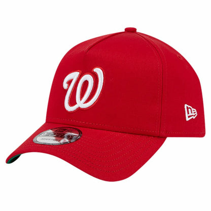 Washington Nationals Team Color A-Frame 9FORTY Adjustable Hat - Red | New Era