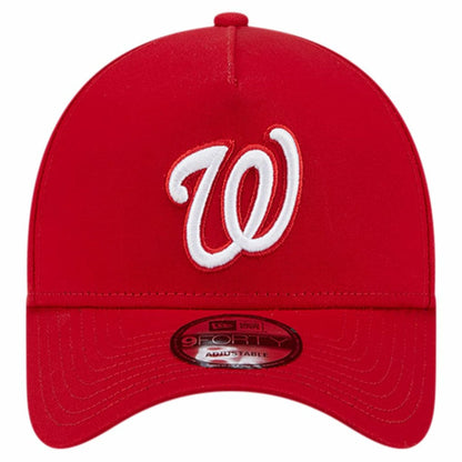 Washington Nationals Team Color A-Frame 9FORTY Adjustable Hat - Red | New Era