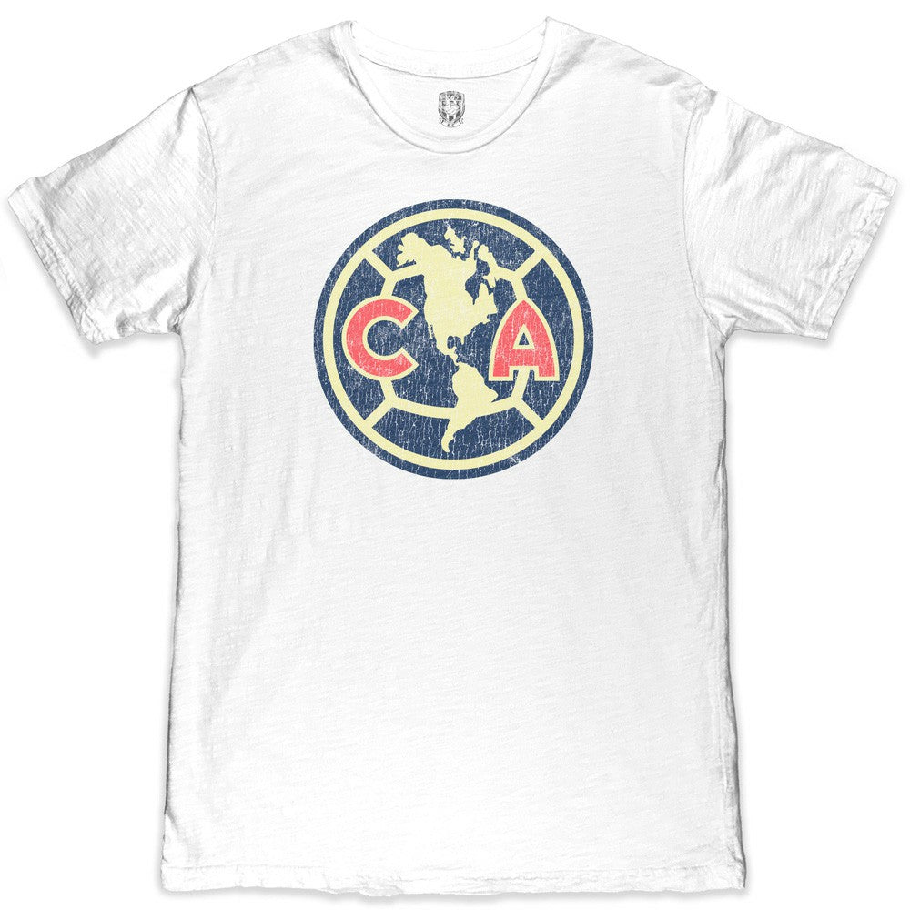 Club America 1863FC Color Crest Slub T-Shirt - White sale