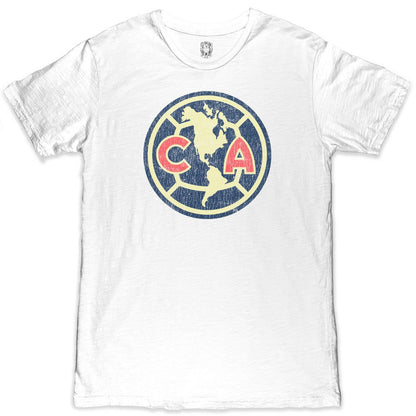 Club America 1863FC Color Crest Slub T-Shirt - White sale