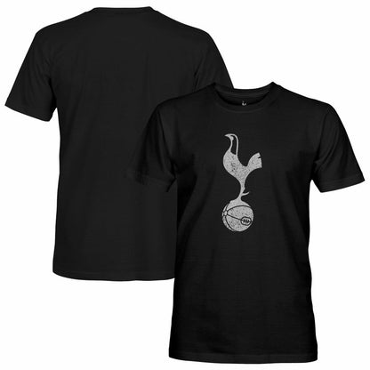 Tottenham Hotspur 1863FC Mono Crest Slub T-Shirt - Black cheap