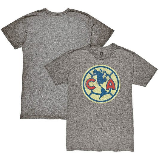 Club America 1863FC Color Crest Twisted Tri-Blend Slub T-Shirt - Heather Gray cheap