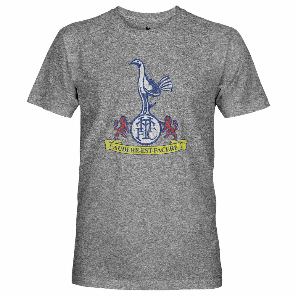 Tottenham Hotspur 1863FC Retro Crest Twisted Tri-Blend Slub T-Shirt - Heather Gray cheap