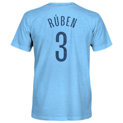 Rúben Dias Manchester City 1863FC Player Name & Number Twisted Tri-Blend Slub T-Shirt - Sky Blue cheap